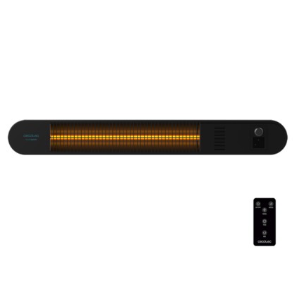 Cecotec Ready Warm 8600 Power Gold Riscaldatore alogeno a raggi infrarossi esterno 2000W - Montaggio a parete - IP55 - 3 livelli di potenza - Timer - Telecomando