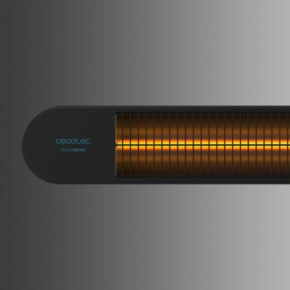 Cecotec Ready Warm 8600 Power Gold Riscaldatore alogeno a raggi infrarossi esterno 2000W - Montaggio a parete - IP55 - 3 livelli di potenza - Timer - Telecomando