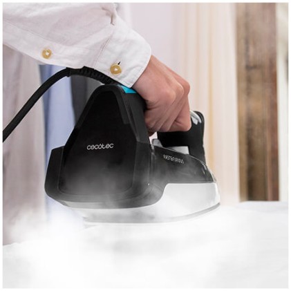 Cecotec 05524 ferro da stiro Ferro a vapore Titanio 2720 W Nero, Argento