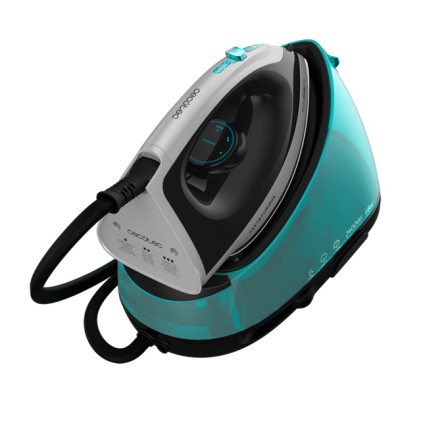 Cecotec Fast&Furious 8010 Vital 240 W 2 L Piastra in ceramica Ultra Glide Nero, Argento, Turchese