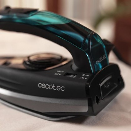 Cecotec Fast&Furious 4000 Travel Ferro a vapore Piastra in Ceramica 1200 W Nero, Turchese
