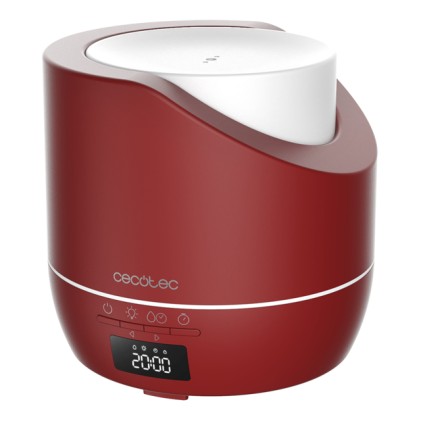 Umidificatore per aromaterapia Cecotec PureAroma 500 Smart Garnet - Capacit&agrave; 500 ml - Display a LED - Timer 12 ore - 3 modalit&agrave; vapore - Funzione sveglia - Copertura 30 m&sup2; - Rosso