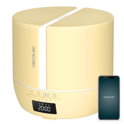 Cecotec PureAroma 550 Connected SunLight Aroma Diffusore 500ml Bluetooth - Display LED - Altoparlante - Timer 12h - 3 modalit&agrave; operative - Copertura 30m2