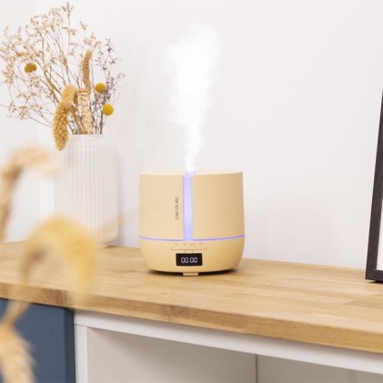 Cecotec PureAroma 550 Connected SunLight Aroma Diffusore 500ml Bluetooth - Display LED - Altoparlante - Timer 12h - 3 modalit&agrave; operative - Copertura 30m2