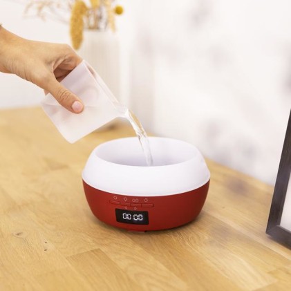 Cecotec PureAroma 550 Connected Garnet Aroma Diffuser 500ml Bluetooth - Display LED - Altoparlante - Timer 12h - 3 modalit&agrave; operative - Copertura 30m2