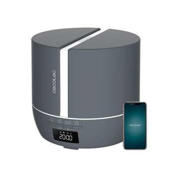 Cecotec PureAroma 550 Connected Stone Aroma Diffuser 500ml Bluetooth - Display LED - Altoparlante - Timer 12h - 3 modalit&agrave; operative - Copertura 30m2