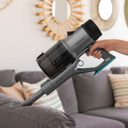 Cecotec Conga RockStar 880 Titanium Scopa Aspirapolvere Senza Fili 480W - Motore Digitale - 3 in 1 - 30 KPA - Autonomia 100 Minuti