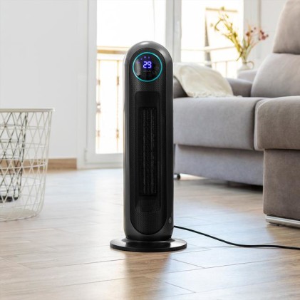 Cecotec 05826 stufetta elettrica Interno Nero, Acciaio inox 2200 W Riscaldatore ambiente elettrico con ventilatore