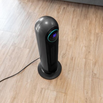 Cecotec 05826 stufetta elettrica Interno Nero, Acciaio inox 2200 W Riscaldatore ambiente elettrico con ventilatore