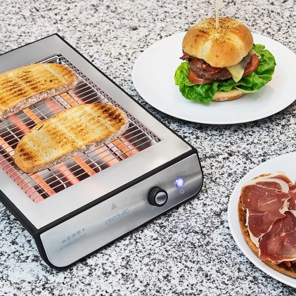 Cecotec Turbo EasyToast Inox 6 900 W Nero, Argento