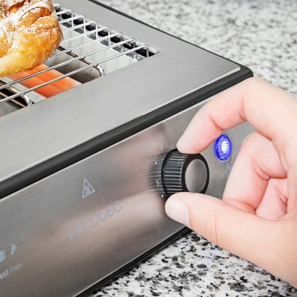 Cecotec Turbo EasyToast Inox 6 900 W Nero, Argento