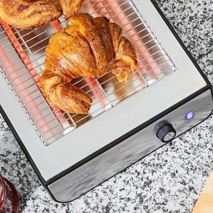 Cecotec Turbo EasyToast Inox 6 900 W Nero, Argento