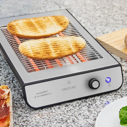 Cecotec Turbo EasyToast Inox 6 900 W Nero, Argento