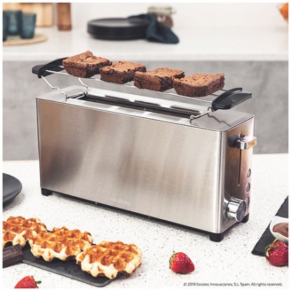 Cecotec 08012 tostapane 2 fetta/e 1050 W Acciaio inossidabile