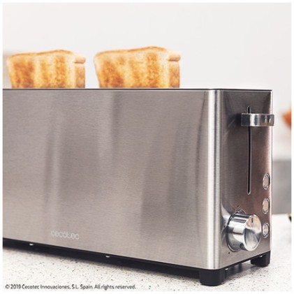 Cecotec 08012 tostapane 2 fetta/e 1050 W Acciaio inossidabile