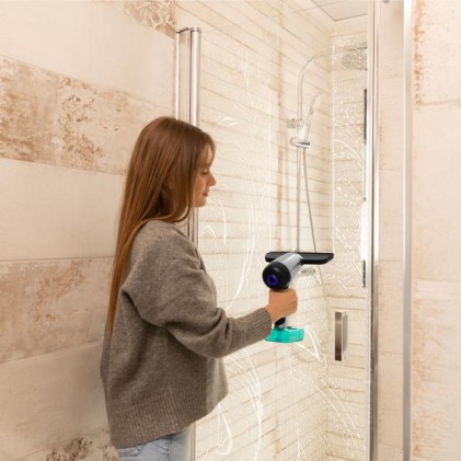 Cecotec Conga Rockstar 3700 Glass aspirapolvere senza filo Nero, Argento, Turchese Senza sacchetto