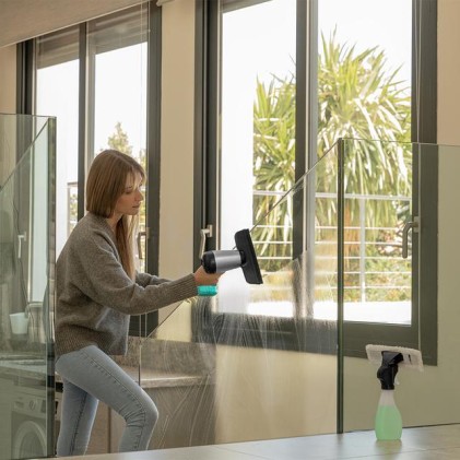 Cecotec Conga Rockstar 3700 Glass aspirapolvere senza filo Nero, Argento, Turchese Senza sacchetto