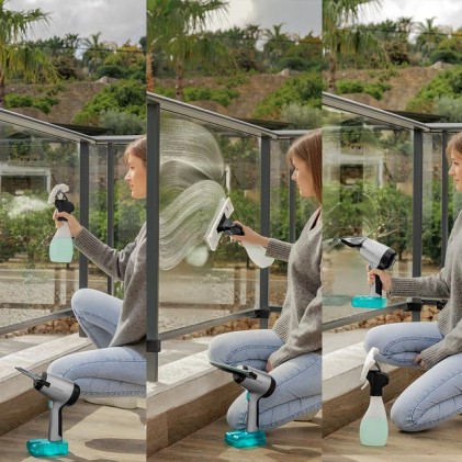 Cecotec Conga Rockstar 3700 Glass aspirapolvere senza filo Nero, Argento, Turchese Senza sacchetto