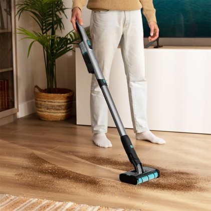 Cecotec Scoba 2100 Twice Aspirapolvere verticale Batteria Secco Ciclonico Senza sacchetto 210 W Nero, Blu