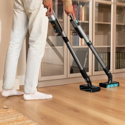 Cecotec Scoba 2100 Twice Aspirapolvere verticale Batteria Secco Ciclonico Senza sacchetto 210 W Nero, Blu