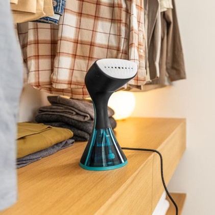 Cecotec 08505-80 stiratrice a vapore Vapore per indumenti portatile 2100 W Blu, Grigio