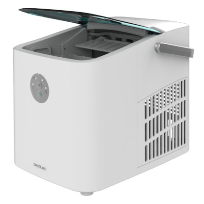 Fabbricatore di ghiaccio Cecotec Chillin Ice 1200 Go - 120W - Capacit&agrave; giornaliera 12 kg - Controllo tramite pulsanti e LED - Finestra di monitoraggio - Funzione di autopulizia - Bianco