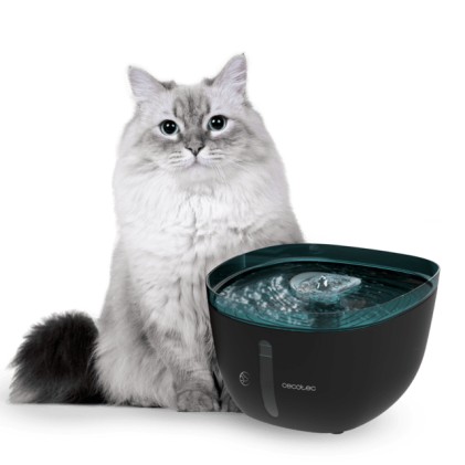 Cecotec Pumba 2200 Refresh distributore di cibo e acqua per cani e gatti Plastica Nero, Blu Universale Abbeveratoio automatico per animali domestici