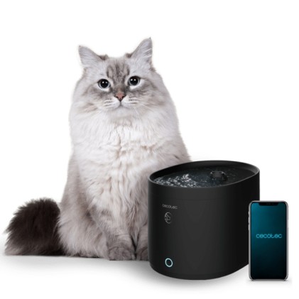 Cecotec Pumba 2500 Refresh Smart distributore di cibo e acqua per cani e gatti Plastica Nero Universale Abbeveratoio automatico per animali domestici