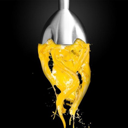 Cecotec PowerGear 1500 XL Cream Frullatore ad immersione 1500 W Nero, Acciaio inox