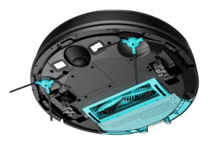 Robot aspirapolvere Cecotec Conga M20 4 in 1 - 7000 Pa - Navigazione giroscopica efficiente - Autonomia della batteria fino a 160 minuti - Spazzola multifunzione - Controllo tramite app - Regolazione intelligente dell'acqua - Nero