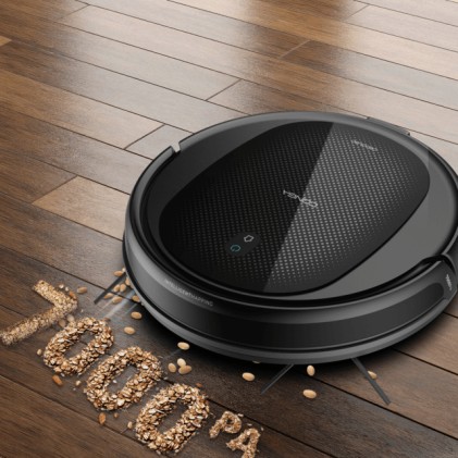 Robot aspirapolvere Cecotec Conga M20 4 in 1 - 7000 Pa - Navigazione giroscopica efficiente - Autonomia della batteria fino a 160 minuti - Spazzola multifunzione - Controllo tramite app - Regolazione intelligente dell'acqua - Nero