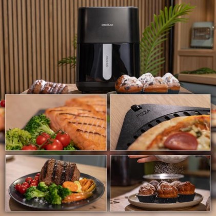 Cecotec Cecofry&Grill Duoheat 4000 Singolo 4 L Indipendente 1900 W Friggitrice ad aria calda Nero