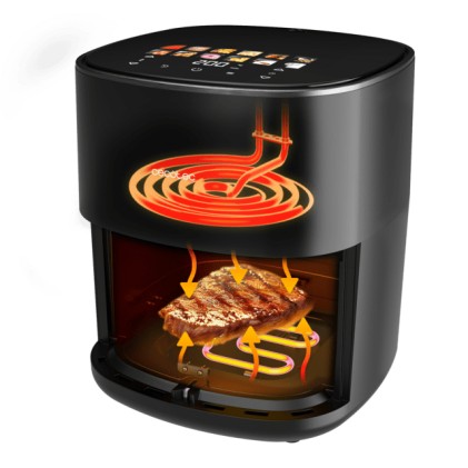 Cecotec Cecofry&Grill Duoheat 6500 Singolo 6,5 L Indipendente 2200 W Friggitrice ad aria calda Nero