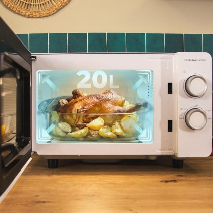 Cecotec Proclean 3020 Flatbed Bianco Microonde con grill Superficie piana 20 L 700 W