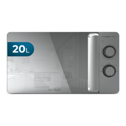 Cecotec Proclean 3060 Flatbed Mirror Argento Microonde con grill Superficie piana 20 L 700 W