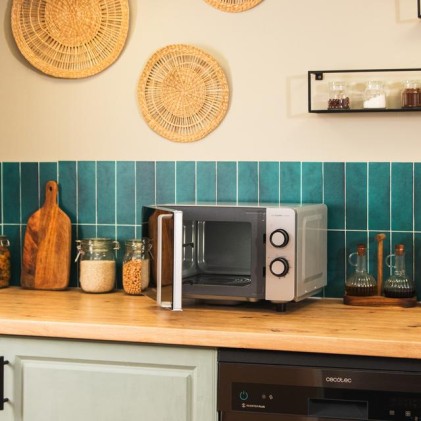 Cecotec Proclean 3160 Flatbed Mirror Grigio Microonde con grill Superficie piana 20 L 700 W