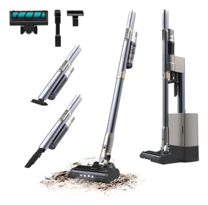 Cecotec A01_EU01_101702 scopa elettrica Aspirapolvere a bastone 2 in 1 Batteria Secco Senza sacchetto 650 W Nero 2,5 Ah