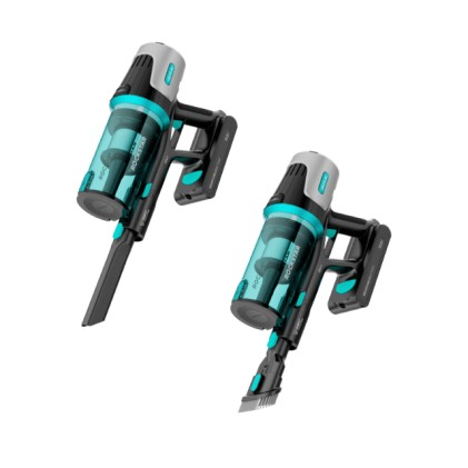 Cecotec A01_EU01_102266 scopa elettrica Aspirapolvere a bastone 2 in 1 Batteria Ciclonico Senza sacchetto 0,6 L 215 W Nero, Blu 2,6 Ah