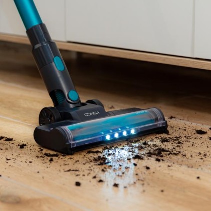 Cecotec A01_EU01_102266 scopa elettrica Aspirapolvere a bastone 2 in 1 Batteria Ciclonico Senza sacchetto 0,6 L 215 W Nero, Blu 2,6 Ah