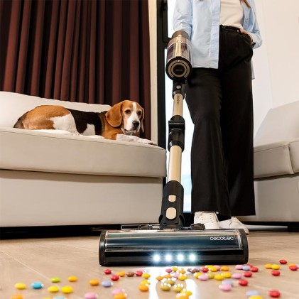 Cecotec Conga Rockstar 5500 Hurricane Station Pet Flex Aspirapolvere verticale Batteria Secco Senza sacchetto 700 W Nero