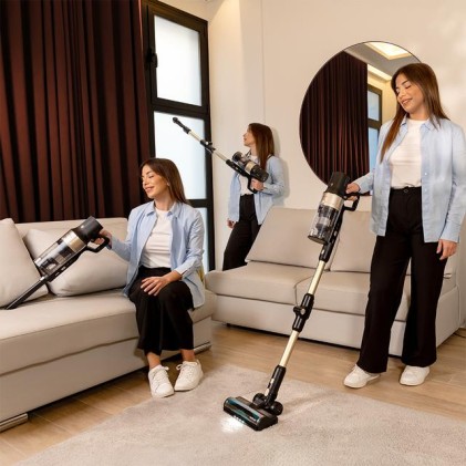 Cecotec Conga Rockstar 5500 Hurricane Station Pet Flex Aspirapolvere verticale Batteria Secco Senza sacchetto 700 W Nero