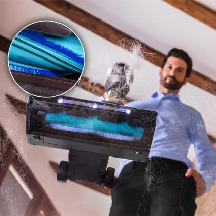 Cecotec Conga Rockstar 5500 Hurricane Station Pet Flex Aspirapolvere verticale Batteria Secco Senza sacchetto 700 W Nero