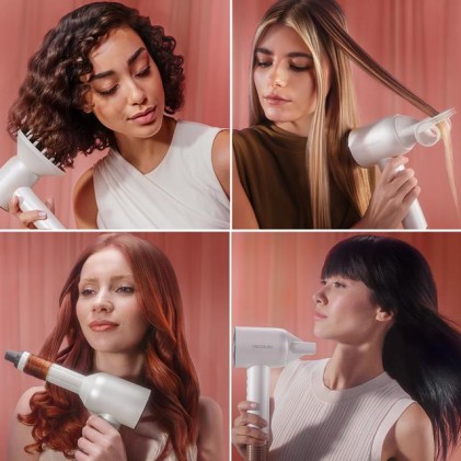 Cecotec DryGlam Waves Champagne asciuga capelli 1600 W
