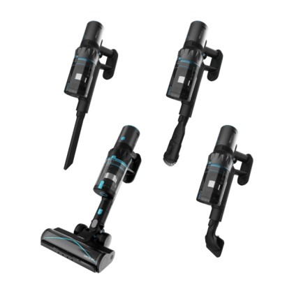 Cecotec Rockstar 3500 Storm Pet Flex Conga Aspirapolvere a bastone 2 in 1 Batteria Secco Senza sacchetto 500 W Nero, Blu 2,5 Ah