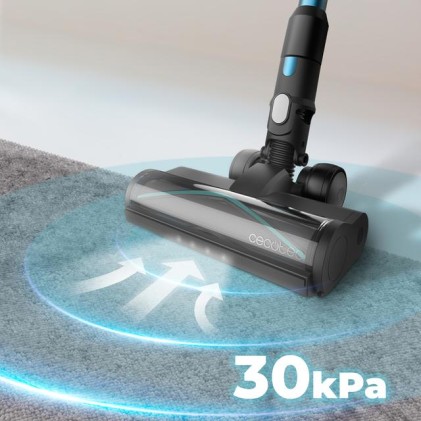 Cecotec Rockstar 3500 Storm Pet Flex Conga Aspirapolvere a bastone 2 in 1 Batteria Secco Senza sacchetto 500 W Nero, Blu 2,5 Ah