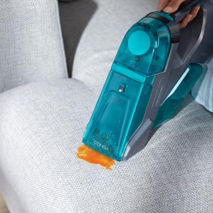 Cecotec Conga MotorHand Carpet&Spot Clean 2000 macchina per pulire il tappeto Portatile Blu, Grigio