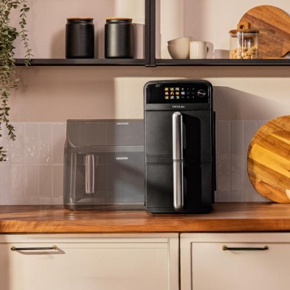 Cecotec Cecofry DuoLevel 10000 Doppia 10 L Indipendente 2400 W Friggitrice ad aria calda Nero