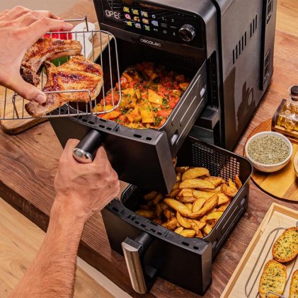 Cecotec Cecofry DuoLevel 10000 Doppia 10 L Indipendente 2400 W Friggitrice ad aria calda Nero