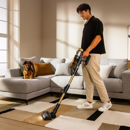 Cecotec Conga Rockstar RS90 Pet Flex Aspirapolvere elettrica Batteria Secco Sacchetto per la polvere 0,5 L 600 W Nero, Blu 2500 Ah