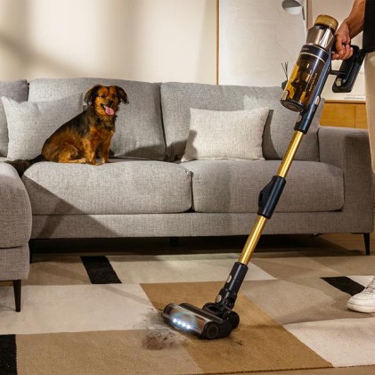 Cecotec Conga Rockstar RS90 Pet Flex Aspirapolvere elettrica Batteria Secco Sacchetto per la polvere 0,5 L 600 W Nero, Blu 2500 Ah